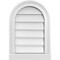 Ekena Millwork Round Top Surface Mount PVC Gable Vent w/ 2"W x 2"P Brickmould Sill Frame, 14"W x 20"H GVPRT14X2003SN - alternate 1